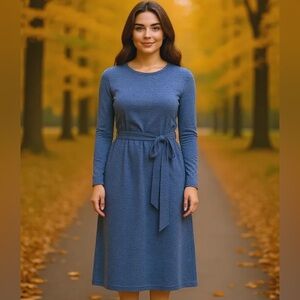 BloomChic Classic Blue Long Sleeve Dress size 14-16
